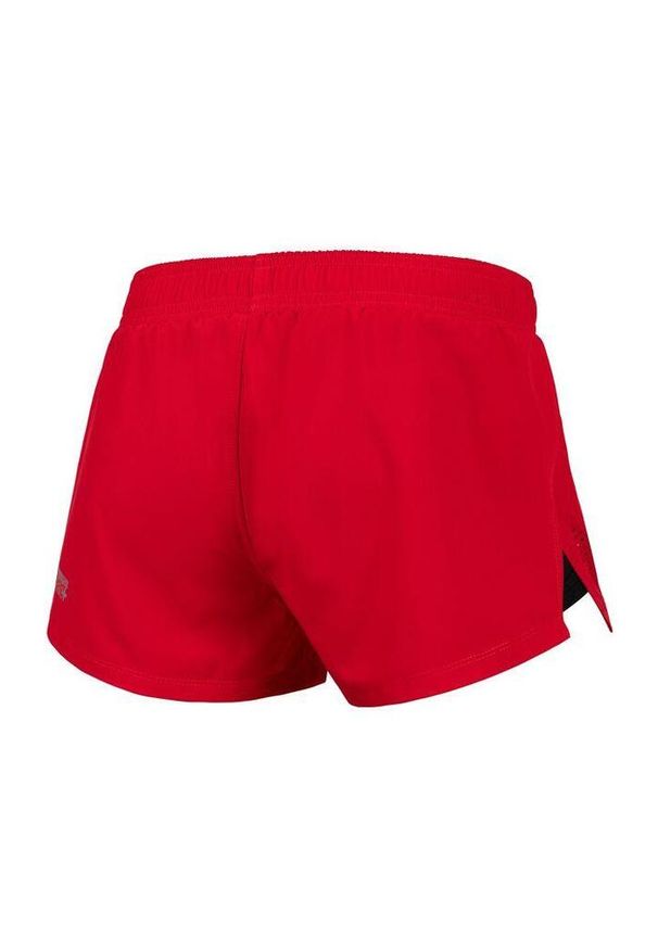 PITBULL - Spodenki męskie Pitbull Sportowe Damskie Performance Pro plus Small Logo. Kolor: czerwony, brązowy, wielokolorowy. Długość: krótkie