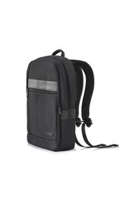 Ochnik - Czarny plecak męski. Kolor: czarny. Materiał: nylon. Wzór: aplikacja. Styl: casual, elegancki #3