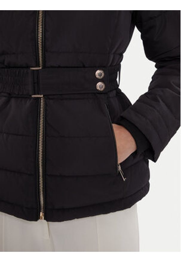 Morgan Kurtka puchowa 252-GAMONI Czarny Slim Fit. Kolor: czarny. Materiał: syntetyk