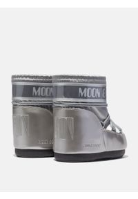 Śniegowce damskie Moon Boot ICON LOW GLANCE BLACK SATIN BOOTS. Kolor: czarny