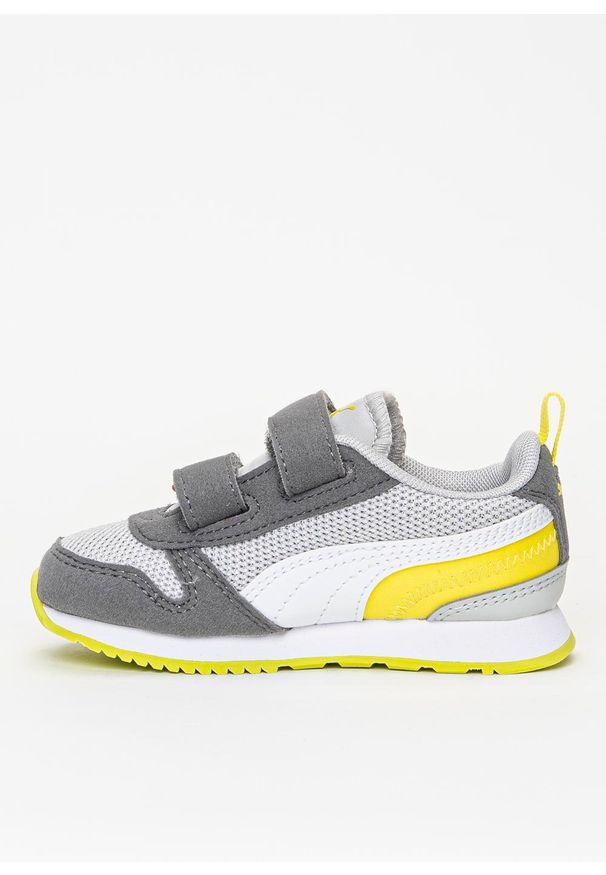 Buty sportowe dziecięce Puma R78 V Infants (373618-16). Okazja: na co dzień. Zapięcie: rzepy. Kolor: szary. Materiał: syntetyk, materiał, guma. Szerokość cholewki: normalna. Sport: bieganie