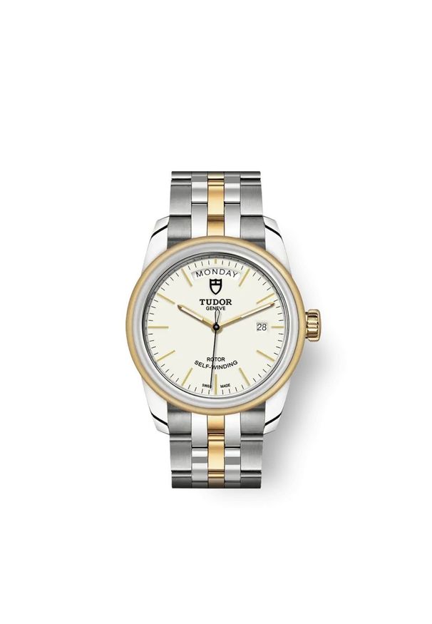 TUDOR GLAMOUR DATE+DAY 56003 68063 WHITE INDEX Y ETNA. Styl: glamour