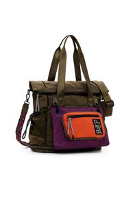 Desigual Plecak Modularis Originale 25SAKY11 Khaki. Kolor: brązowy. Materiał: materiał