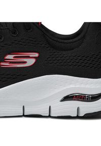 skechers - Skechers Sneakersy Arch Fit 232040/BKRD Czarny. Kolor: czarny. Materiał: materiał #2