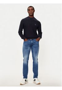 BOSS - Boss Sweter Anion_S 50527584 Granatowy Regular Fit. Kolor: niebieski. Materiał: bawełna