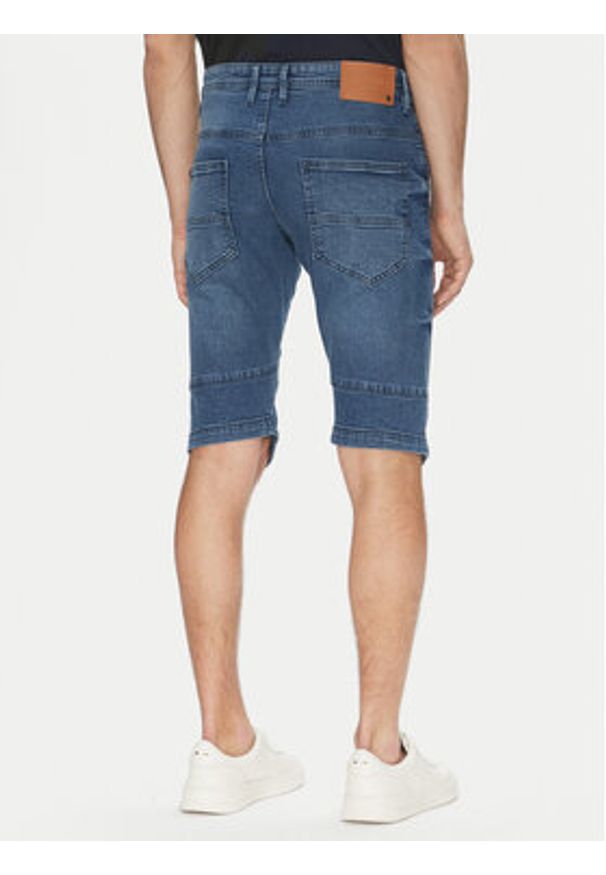 INDICODE Szorty jeansowe Kem 70-172 Niebieski Slim Fit. Kolor: niebieski. Materiał: bawełna