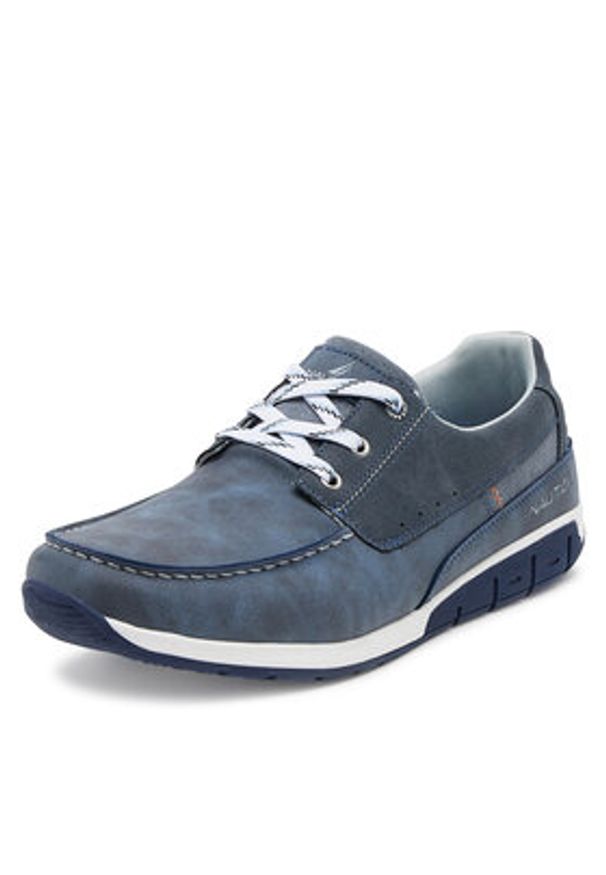 Nautica Półbuty 24SD110 Granatowy. Kolor: niebieski. Materiał: materiał