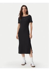 adidas Sukienka codzienna Adidas Kit Small Logo Rib Dress KF2434 Czarny Slim Fit. Okazja: na co dzień. Kolor: czarny. Materiał: bawełna. Typ sukienki: proste. Styl: casual #4