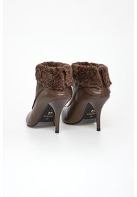 Pinko - Botki damskie skórzane Lucy 25 PINKO. Materiał: skóra #2