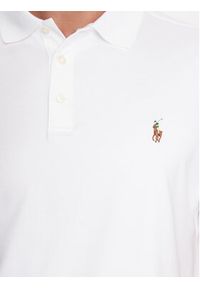 Polo Ralph Lauren Polo 710713130003 Biały Custom Slim Fit. Typ kołnierza: polo. Kolor: biały. Materiał: bawełna #4