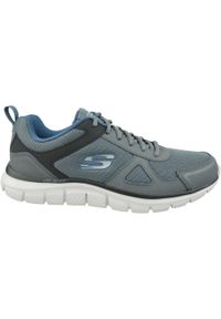 skechers - Buty do biegania męskie, Skechers Track-Scloric. Kolor: szary. Materiał: materiał, syntetyk, tkanina
