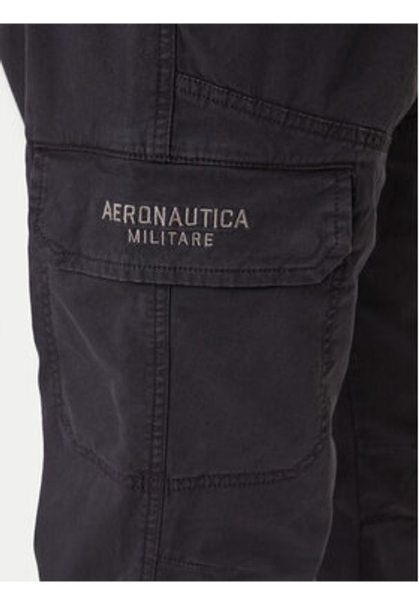 Aeronautica Militare Spodnie materiałowe 252PA1633UCT03399 Granatowy Tapered Fit. Kolor: niebieski. Materiał: bawełna