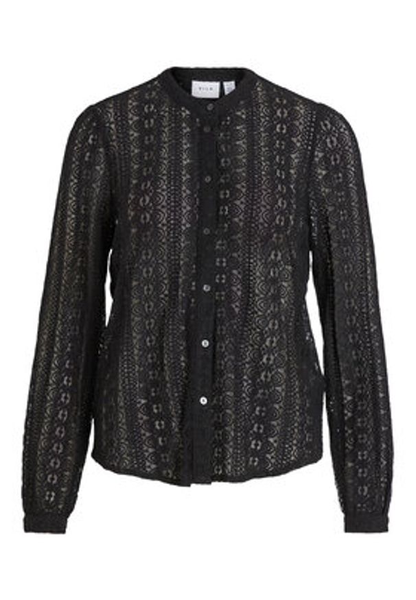 Vila Koszula Chikka 14082977 Czarny Regular Fit. Kolor: czarny. Materiał: syntetyk