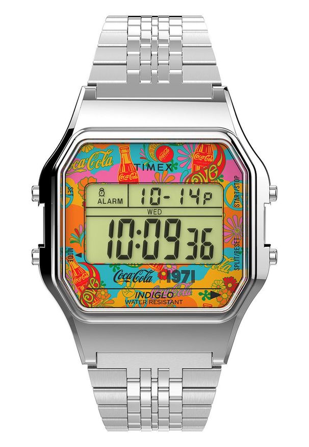 Timex - Zegarek TW2V25900. Kolor: srebrny. Materiał: materiał