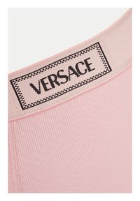 VERSACE - Versace Figi klasyczne z wysokim stanem 1013505 Różowy. Stan: podwyższony. Kolor: różowy. Materiał: bawełna #5