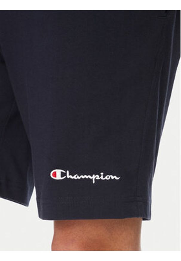 Champion Szorty sportowe 220306 Granatowy Regular Fit. Kolor: niebieski. Materiał: bawełna. Styl: sportowy