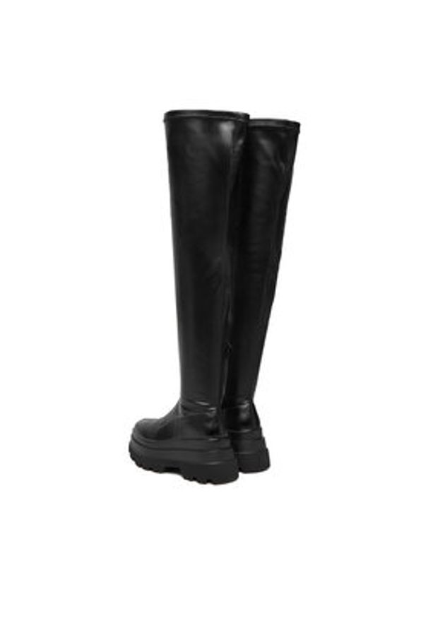 DeeZee Kozaki 2163-11 Czarny. Kolor: czarny. Materiał: materiał, syntetyk