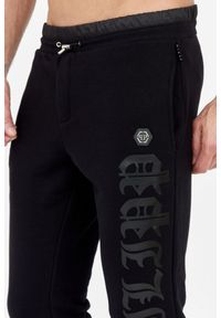 Philipp Plein - PHILIPP PLEIN Czarny dres męski gothic, Rozmiar XXL. Kolor: czarny. Materiał: dresówka. Sport: bieganie #3