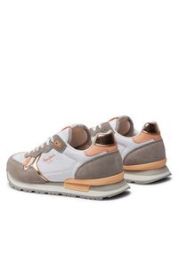 Pepe Jeans Sneakersy Brit Heritage W PLS31474 Biały. Kolor: biały. Materiał: zamsz, skóra #4