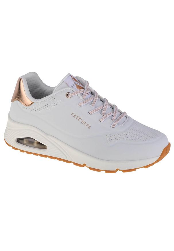 skechers - Tenisówki Skechers Model Shimmer Away Kolor Biały. Zapięcie: sznurówki. Kolor: żółty, biały, wielokolorowy, różowy. Materiał: materiał, syntetyk, tkanina. Szerokość cholewki: normalna. Sport: turystyka piesza