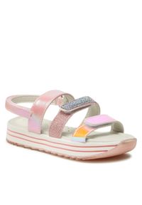 Nelli Blu - Sandały NELLI BLU - CM2110707 Pink. Kolor: różowy. Materiał: skóra. Wzór: aplikacja. Sezon: lato. Styl: wakacyjny #1