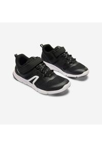 Decathlon - Buty sportowe dla dzieci Newfeel PW 540 JR. Zapięcie: rzepy. Kolor: wielokolorowy, czarny, szary. Materiał: kauczuk, tkanina, materiał