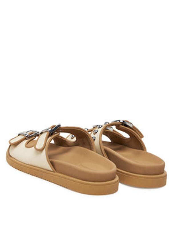 Marella Klapki Giralda 2513521087200 Beżowy. Kolor: beżowy. Materiał: materiał