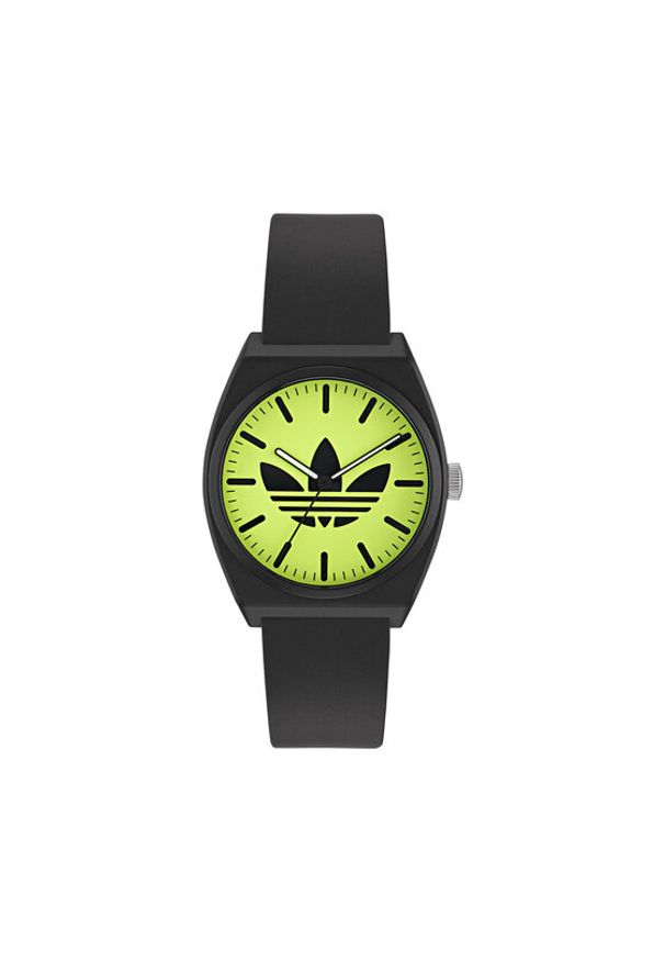 Adidas - adidas Zegarek AO Street Project Two AOST25549 Czarny. Kolor: czarny. Materiał: syntetyk. Styl: street