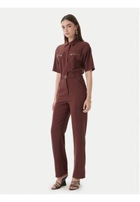 Patrizia Pepe Kombinezon 2T0099/A573-B887 Brązowy ciemny Regular Fit. Kolor: brązowy. Materiał: wiskoza #2