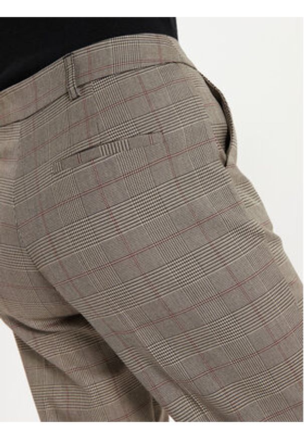Morgan Chinosy 242-PICTA.F Beżowy Slim Fit. Kolor: beżowy. Materiał: wiskoza, syntetyk