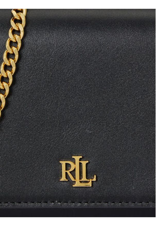 Lauren Ralph Lauren - LAUREN RALPH LAUREN Torebka 432980206001 Czarny. Kolor: czarny. Materiał: skórzane