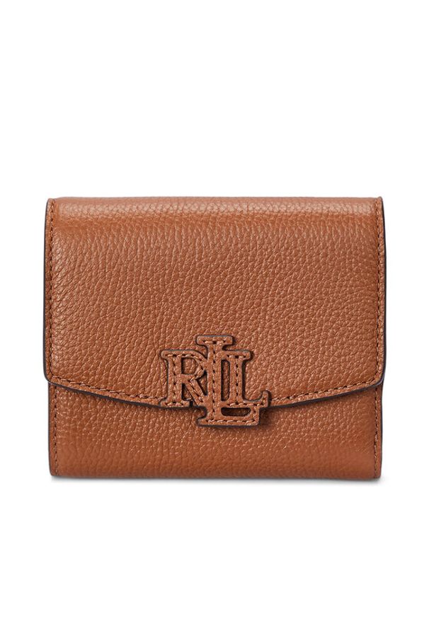 Lauren Ralph Lauren - LAUREN RALPH LAUREN Portfel 432966782002 Brązowy. Kolor: brązowy. Materiał: skóra
