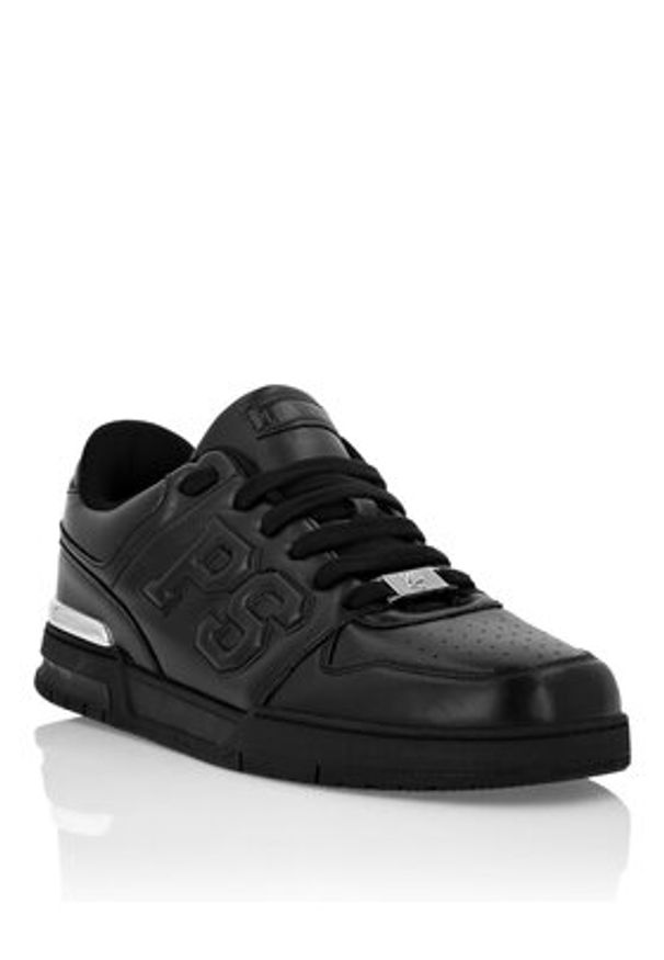 Plein Sport Sneakersy Viper I FAES USC0798 SLE004N Czarny. Kolor: czarny. Materiał: skóra