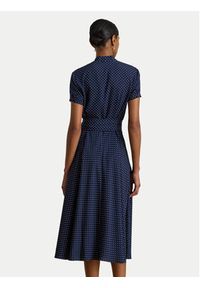 Lauren Ralph Lauren - LAUREN RALPH LAUREN Sukienka koszulowa 200P11525001 Granatowy Regular Fit. Kolor: niebieski. Materiał: syntetyk. Typ sukienki: koszulowe #4