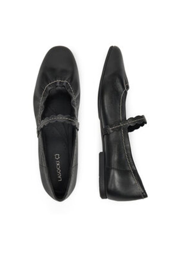 Lasocki Baleriny RST-PRIMA-22 Czarny. Kolor: czarny. Materiał: skóra