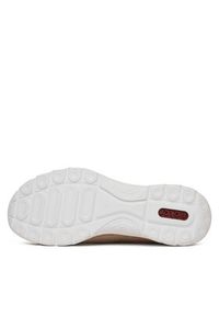 Rieker Sneakersy N42F1-60 Beżowy. Kolor: beżowy. Materiał: zamsz, skóra #7