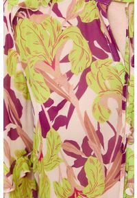 Pinko sukienka kolor zielony mini rozkloszowana. Kolor: zielony. Materiał: materiał. Długość: mini #3