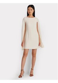 Lauren Ralph Lauren Sukienka koktajlowa 253855210006 Écru Relaxed Fit. Kolor: kremowy. Materiał: syntetyk. Styl: wizytowy #4