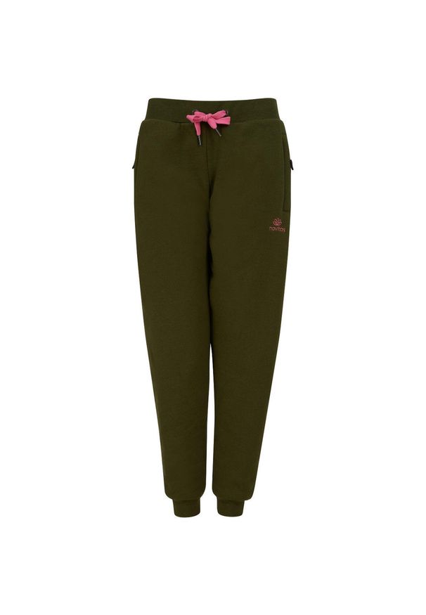 NAVITAS - Spodnie Dresowe Wędkarskie Damskie Navitas Womens Sherpa Jogger. Kolor: zielony. Materiał: dresówka