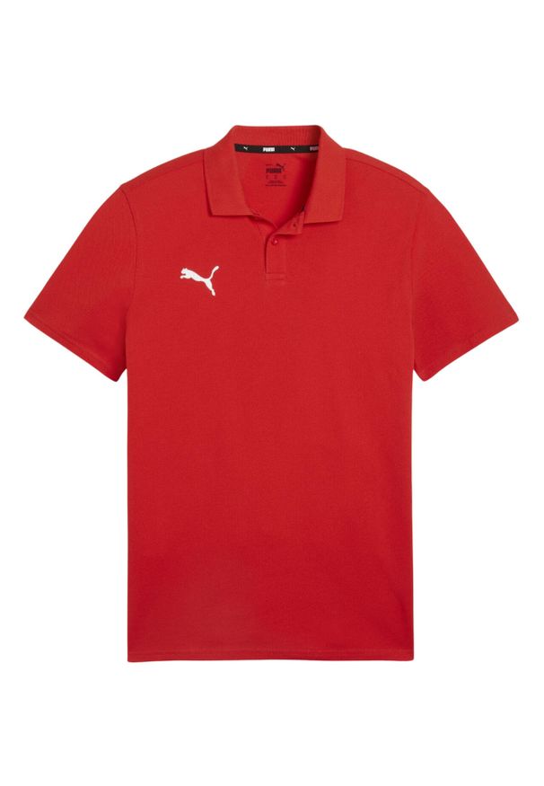 Koszulka męska Puma Team Goal Casuals Polo. Typ kołnierza: polo. Kolor: czerwony. Sport: piłka nożna