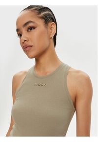 Pinko Top Distinto 100822 A15E Zielony Slim Fit. Kolor: zielony. Materiał: bawełna #4