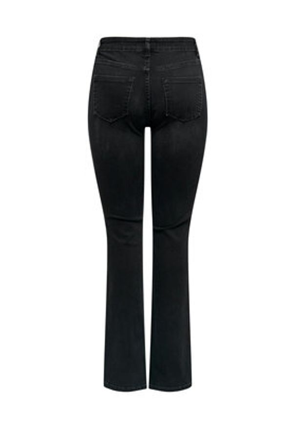 only - ONLY Jeansy 15286686 Czarny Flared Fit. Kolor: czarny