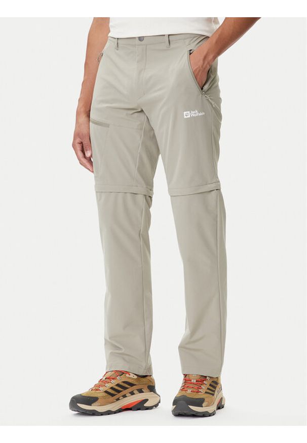 Jack Wolfskin Spodnie outdoor Pico Trail A63905 Beżowy Regular Fit. Kolor: beżowy. Materiał: syntetyk. Sport: outdoor