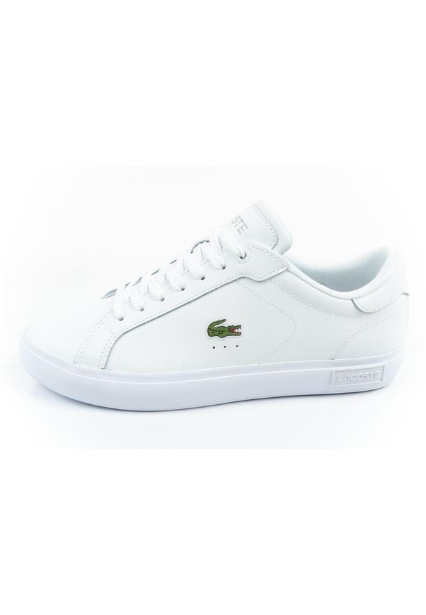 Buty sportowe męskie Lacoste Powertcourt 125 2 SMA. Kolor: biały. Materiał: skóra