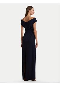 Lauren Ralph Lauren - LAUREN RALPH LAUREN Sukienka wieczorowa 2,53936E+11 Granatowy Slim Fit. Kolor: niebieski. Materiał: syntetyk. Styl: wizytowy #3