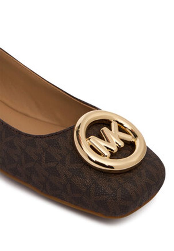 MICHAEL Michael Kors Baleriny Milan Flex Ballet 40F5MLFP1B Brązowy. Kolor: brązowy. Materiał: skóra