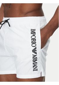 Emporio Armani Underwear Szorty kąpielowe EM000583 AF12330 U0002 Biały Regular Fit. Kolor: biały. Materiał: syntetyk #4