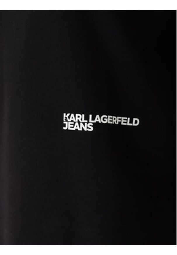 Karl Lagerfeld Jeans Bluza B1M20052 Czarny Regular Fit. Kolor: czarny. Materiał: bawełna