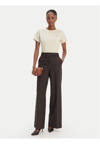 Guess Jeans T-Shirt W4YI10 J1314 Beżowy Regular Fit. Kolor: beżowy. Materiał: bawełna #5