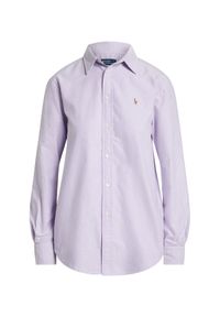Polo Ralph Lauren Koszula 211970736506 Fioletowy Relaxed Fit. Typ kołnierza: polo. Kolor: fioletowy. Materiał: bawełna #1